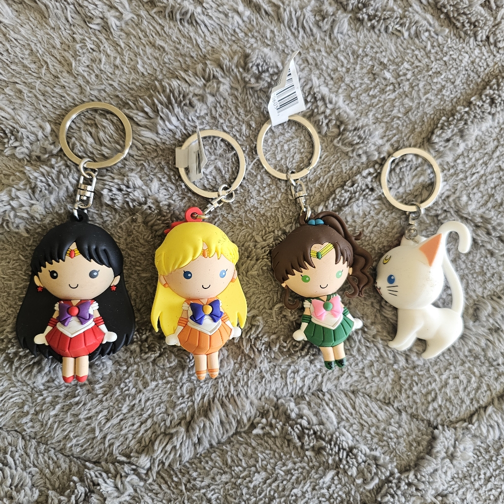 Sailor Moon Mystery Lot Of 4 Key Chain Figurines Action Figures